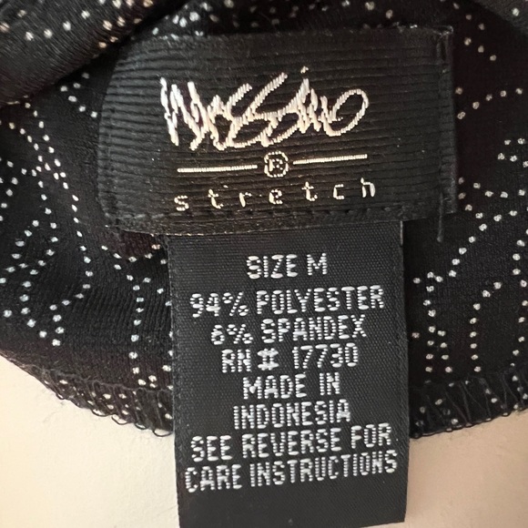 Mossimo Black Midi Dress with White Floral Design Size Medium - Picture 8 of 10